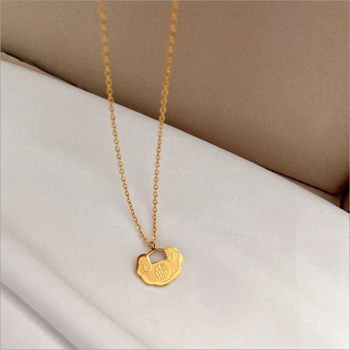 钛钢项链 钛钢项链 D279 时尚百搭轻奢气质小众简约精致个性