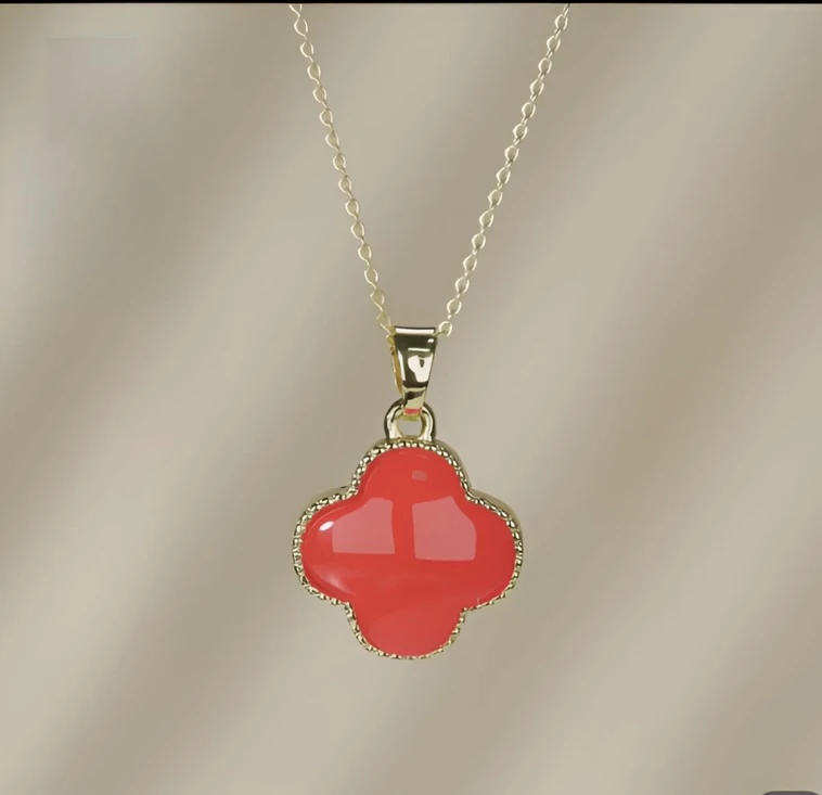 【小满】（17号）鸿运当头四叶草幸运草红玉髓吊坠多样性一件发货