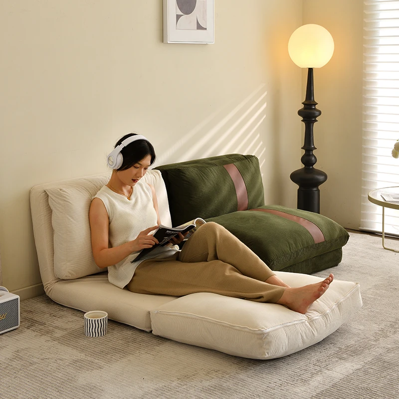 真逗北欧单人两用懒人沙发日式家用客厅卧室阳台客厅可折叠榻榻米