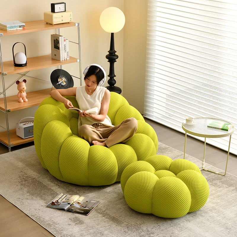 真逗极简轻奢懒人沙发南瓜创意客厅阳台单人榻榻米设计师足球沙发