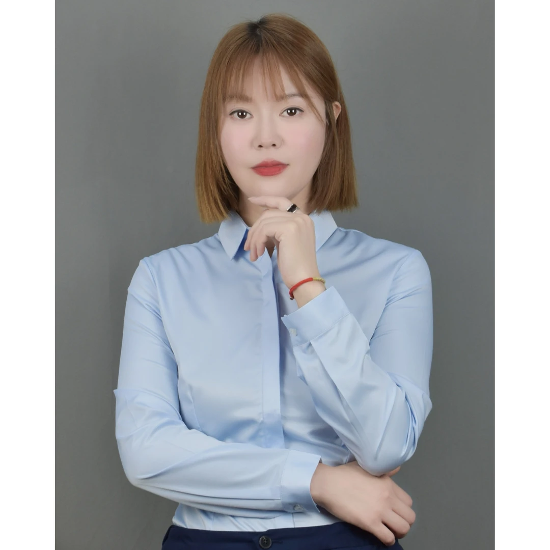 弹力蓝衬衫女长袖职业正装韩版修身百搭工作服上班衬衣通勤
