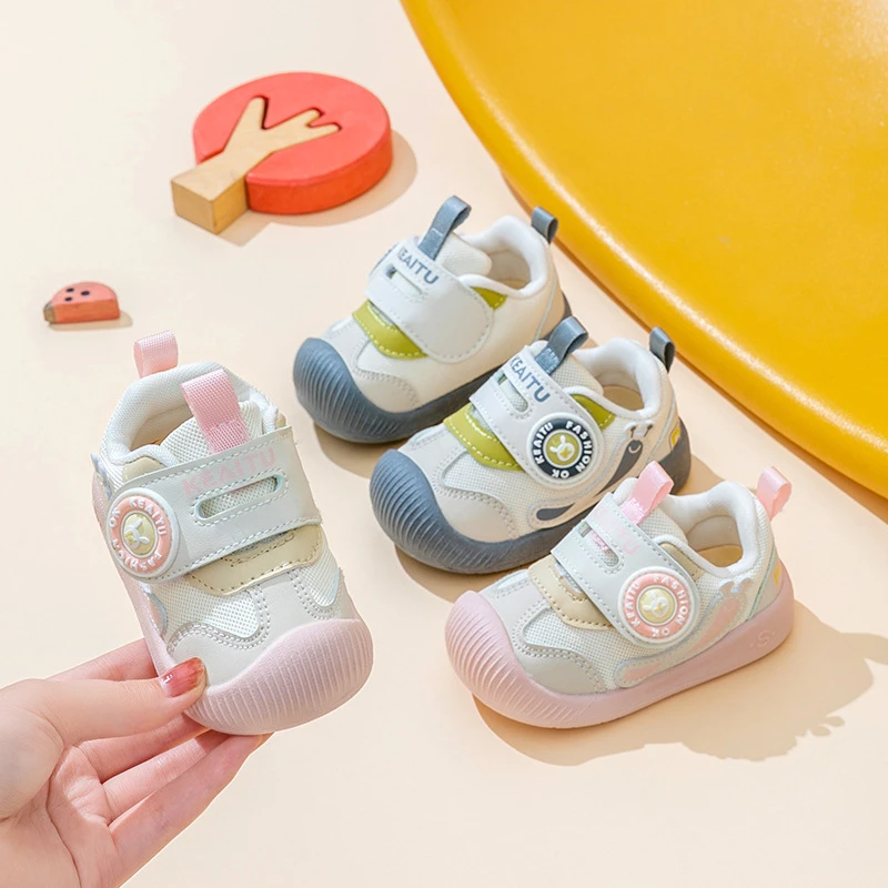 宝宝秋季新款小童机能鞋男宝防滑鞋婴幼儿鞋女软底学步鞋透气鞋子