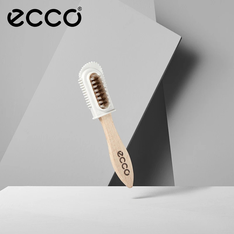 ECCO爱步【磨砂皮鞋刷】翻毛皮长柄鞋刷多功能清洁刷子9088102
