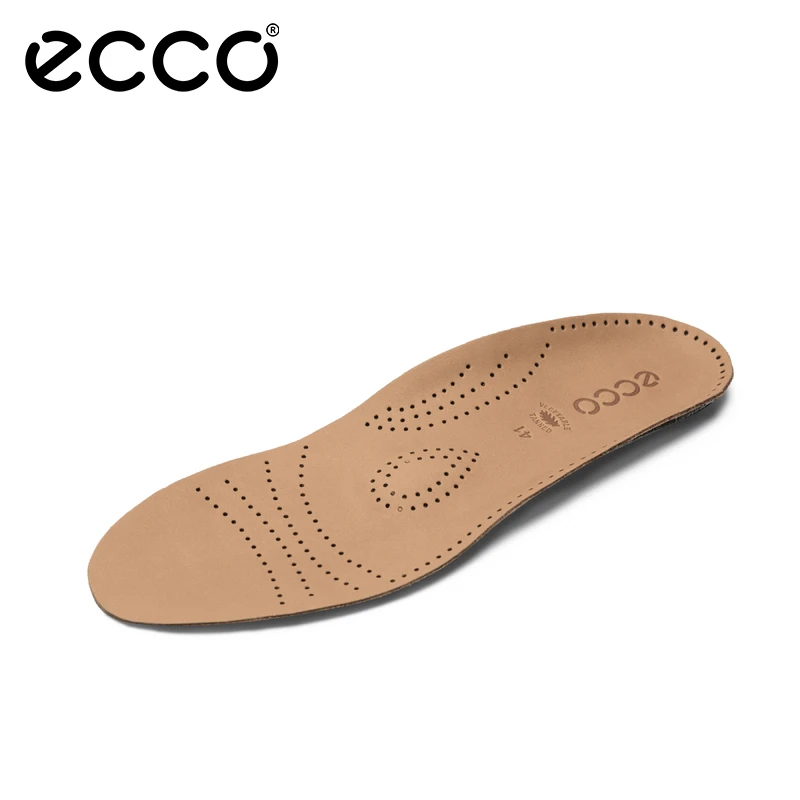 ECCO爱步【支撑日常系列】皮质鞋垫透气运动鞋垫子棕色9059021