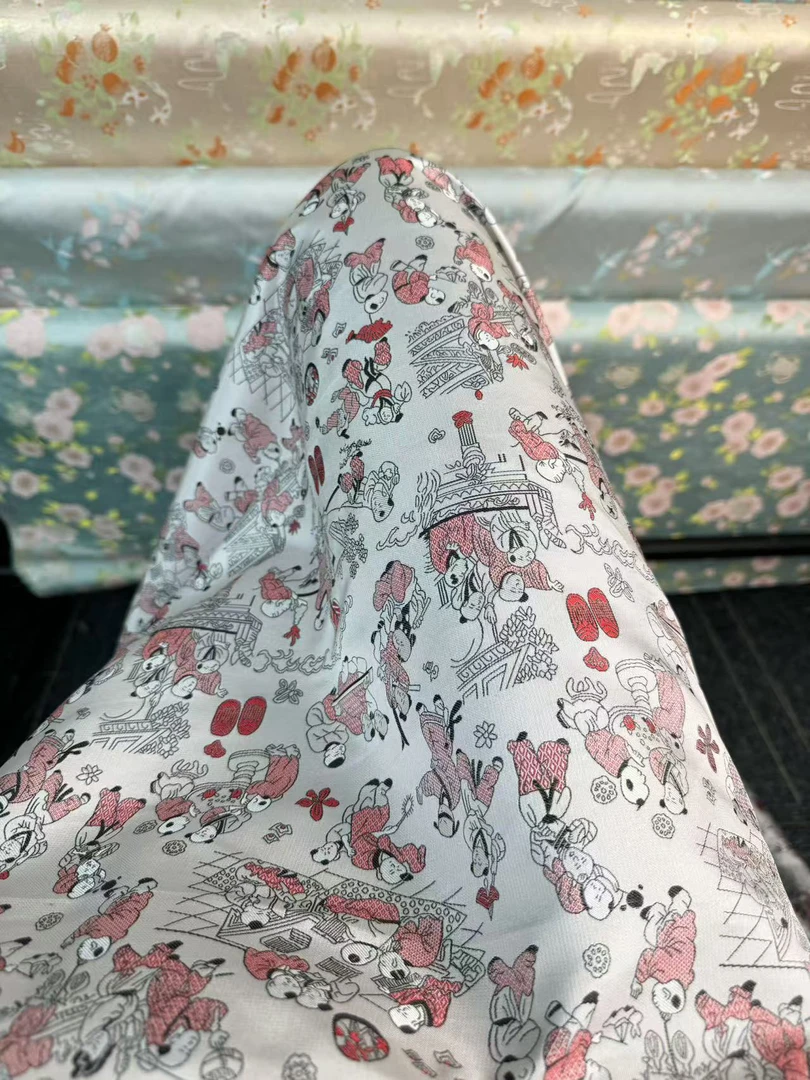 李德喜【百子图】38姆米四重维宋锦面料现货发（无退换）