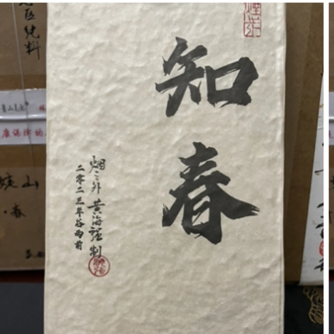 黄海强2023年知春老树牡丹砖350克 收藏款！福鼎白茶