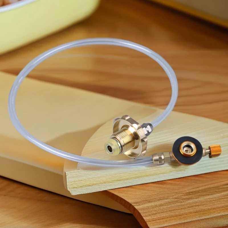 卡式气罐高山罐链接煤气罐充气专用线