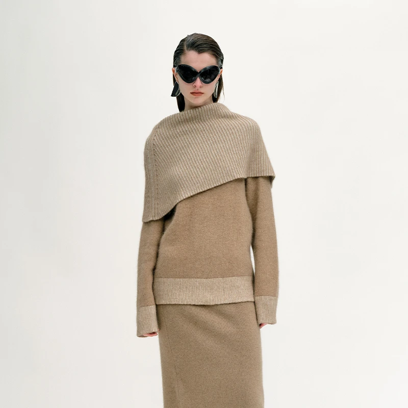 Auuuu/DJFL 长袖时尚休闲高领设计师秋冬毛衫DWFW3Z048