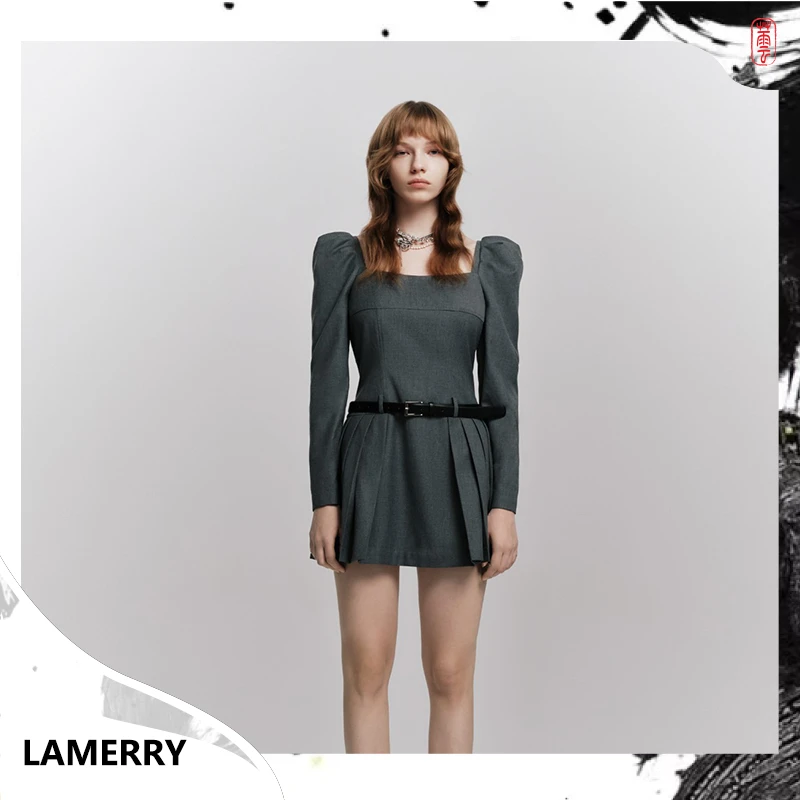 Auuuu/LAMERRY 轻奢法式连衣裙配：腰带   LWSSM1L040