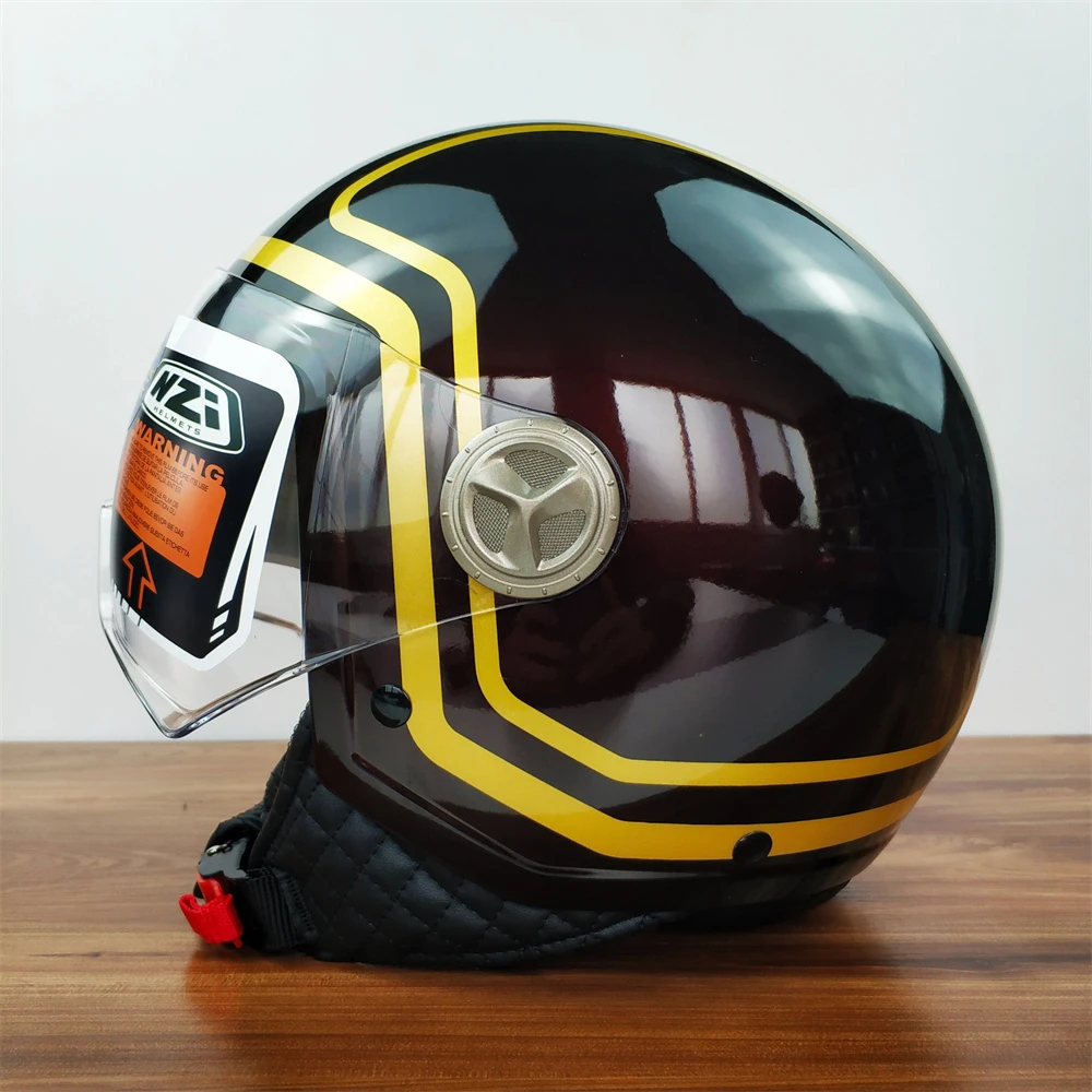 摩托车复古头盔适合踏板vespa 标致姜戈进口半盔西班牙nzi特价