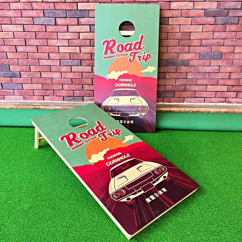 《惊喜价》特别限定版Cornhole美式布袋球板套装公路旅行涂装