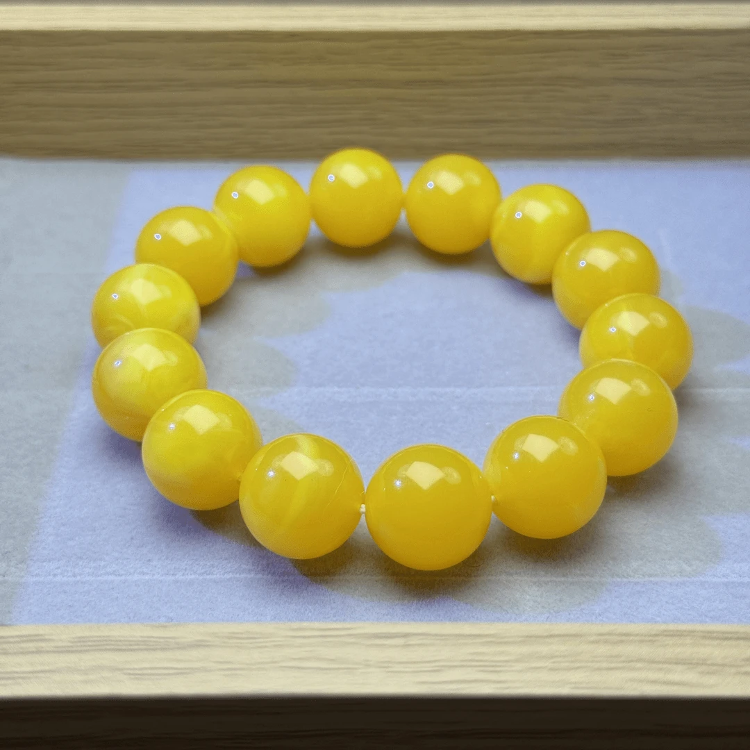 JYH12精品轻奢百搭款黄手串16mm-30mm多样性