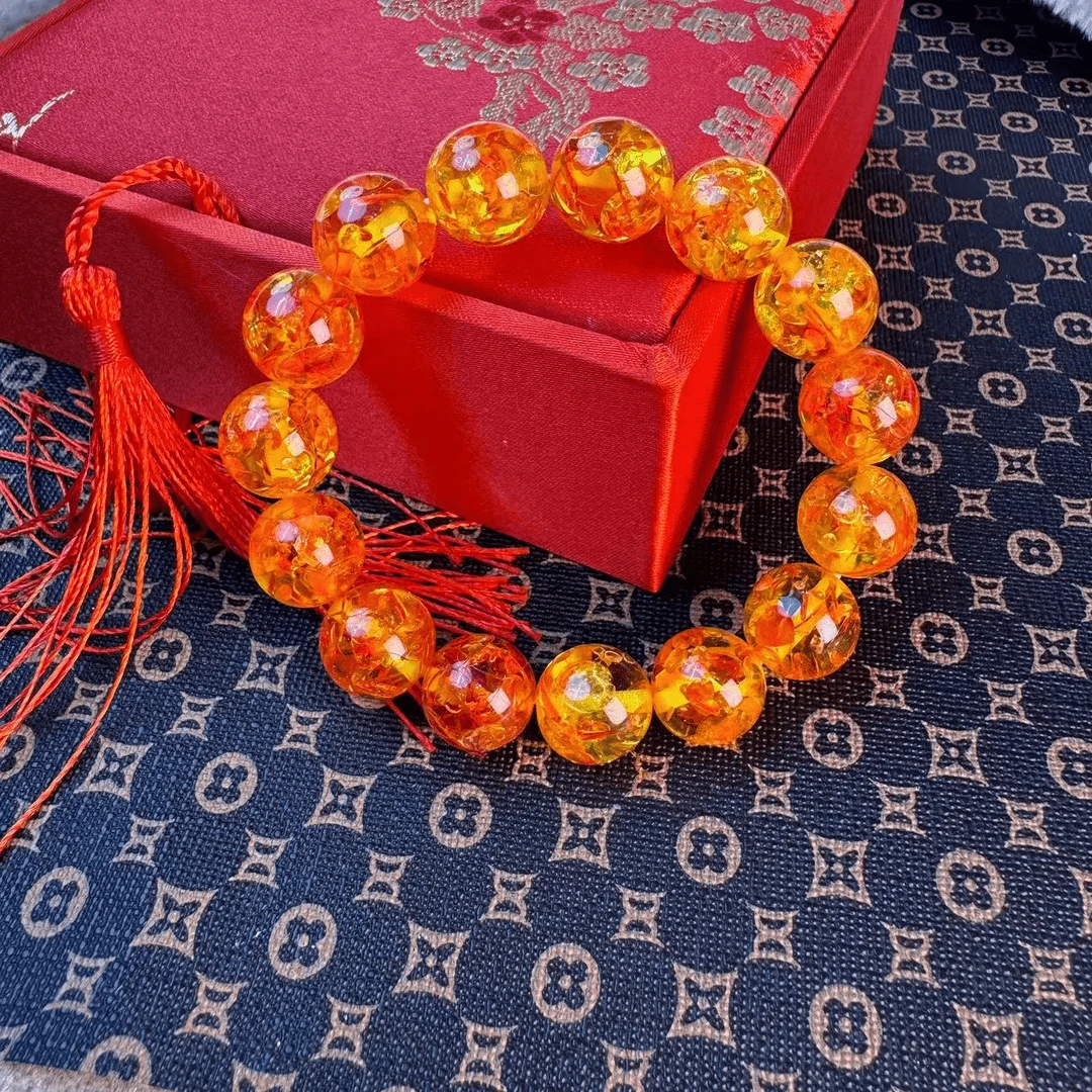 正品保障 花料圆珠14M精品轻奢百搭款手串