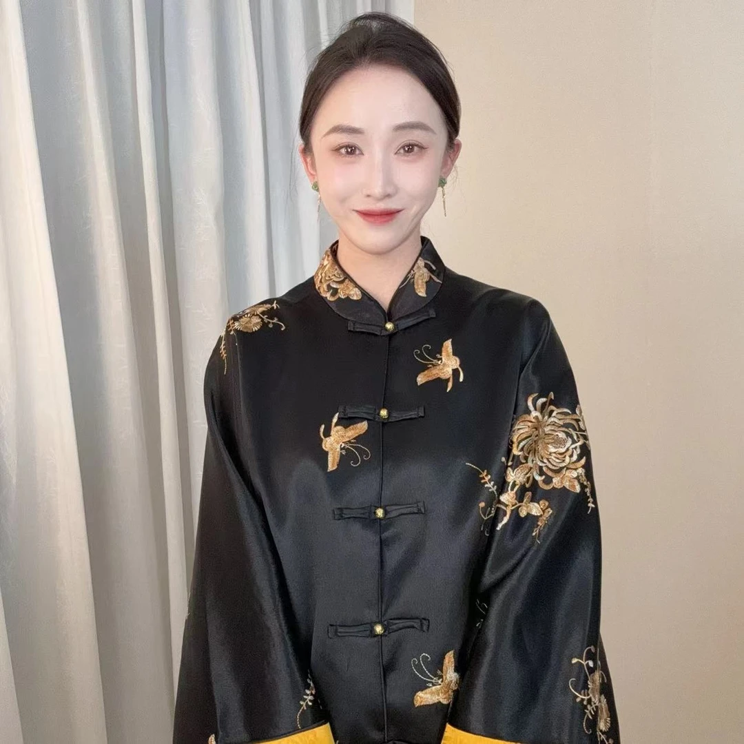 【蝶恋花-加棉】2025秋冬新款新中式国风加棉刺绣外套fy-567