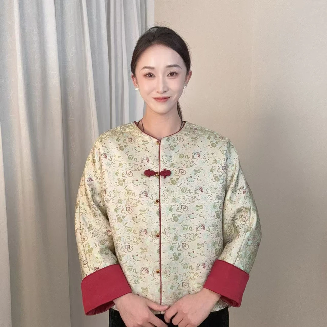 【暗八仙-棉服】2024秋冬新中式国风棉服外套CR-168