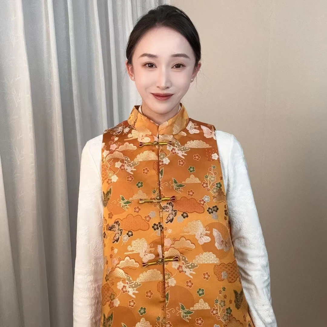 【鎏金蝴蝶】2024新款新中式国风马甲xyf-63