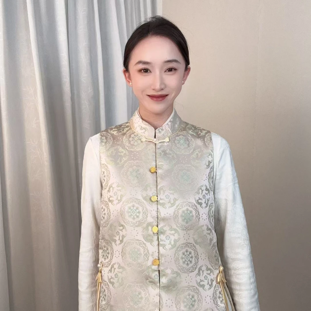 【宝花奔鹿】2024秋冬新中式国风宋锦马甲YYZ-188