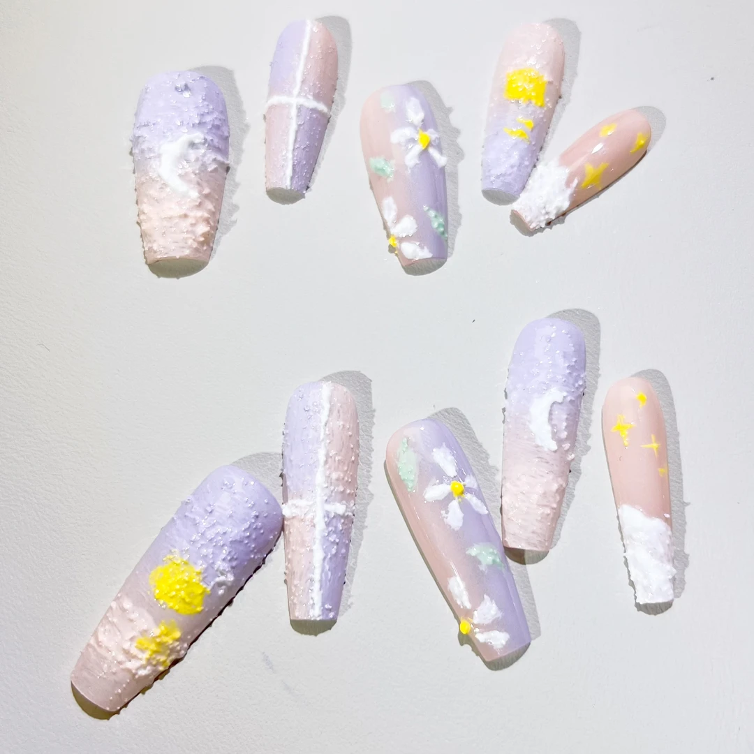 【落日】纯手工穿戴甲