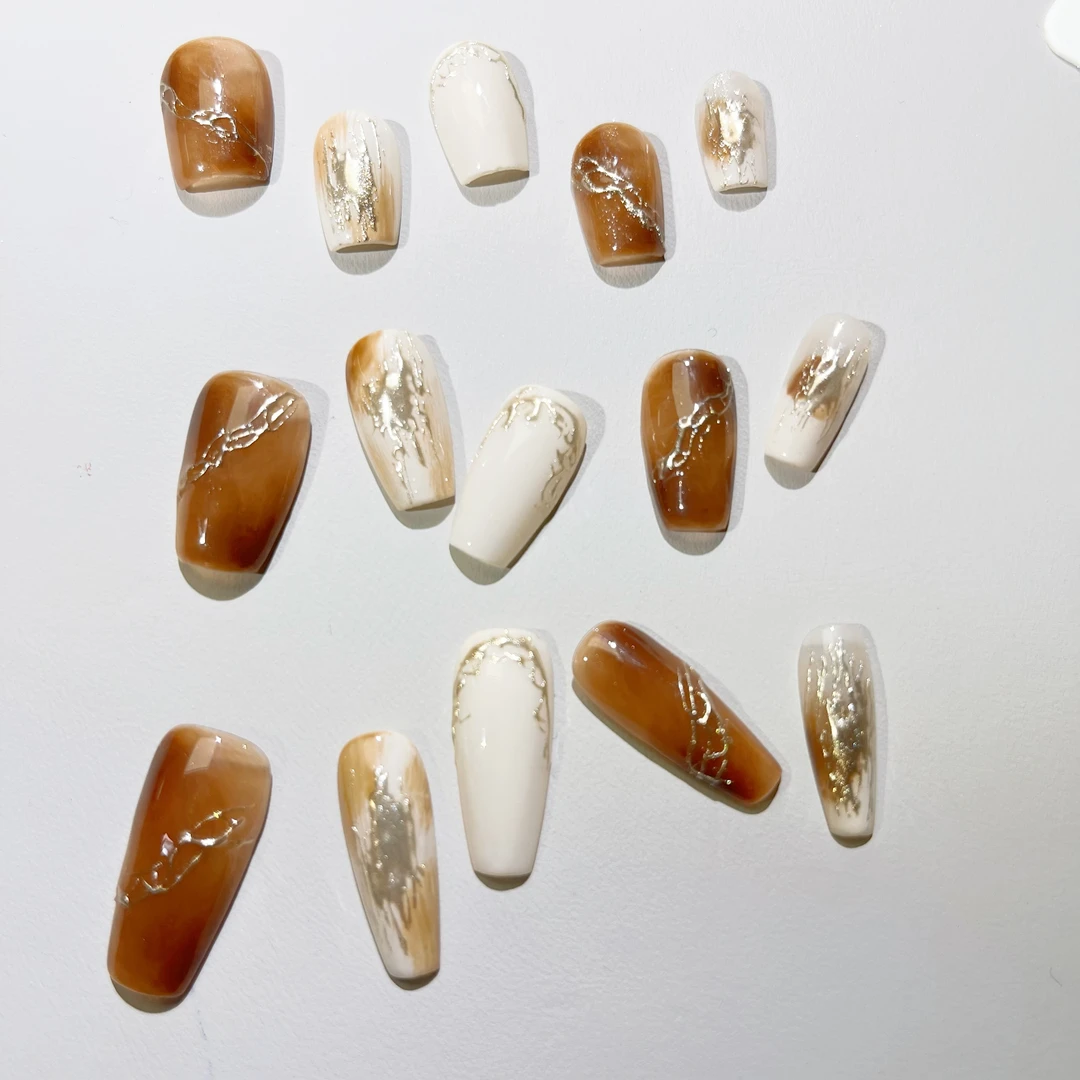【琥珀】纯手工穿戴甲