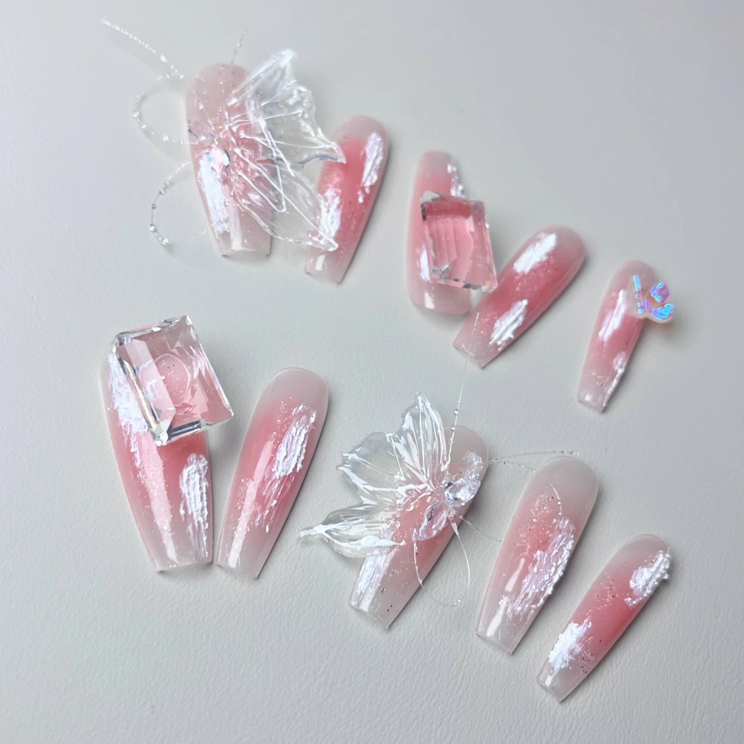【鱼线蝴蝶】 纯手工穿戴甲