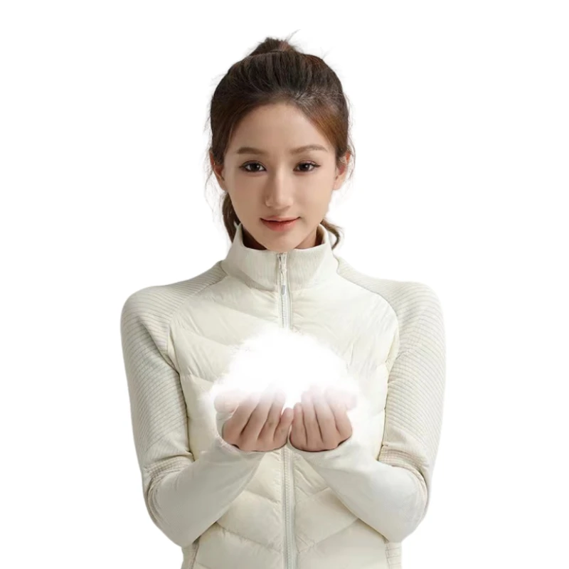 清泷【黄总1】瑜伽长袖休闲户外女士跑步修身保暖冬季健身外套短款