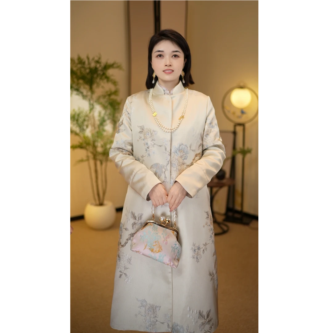 【香雪海风衣】国风新中式遮肉显瘦改良版风衣HS24807