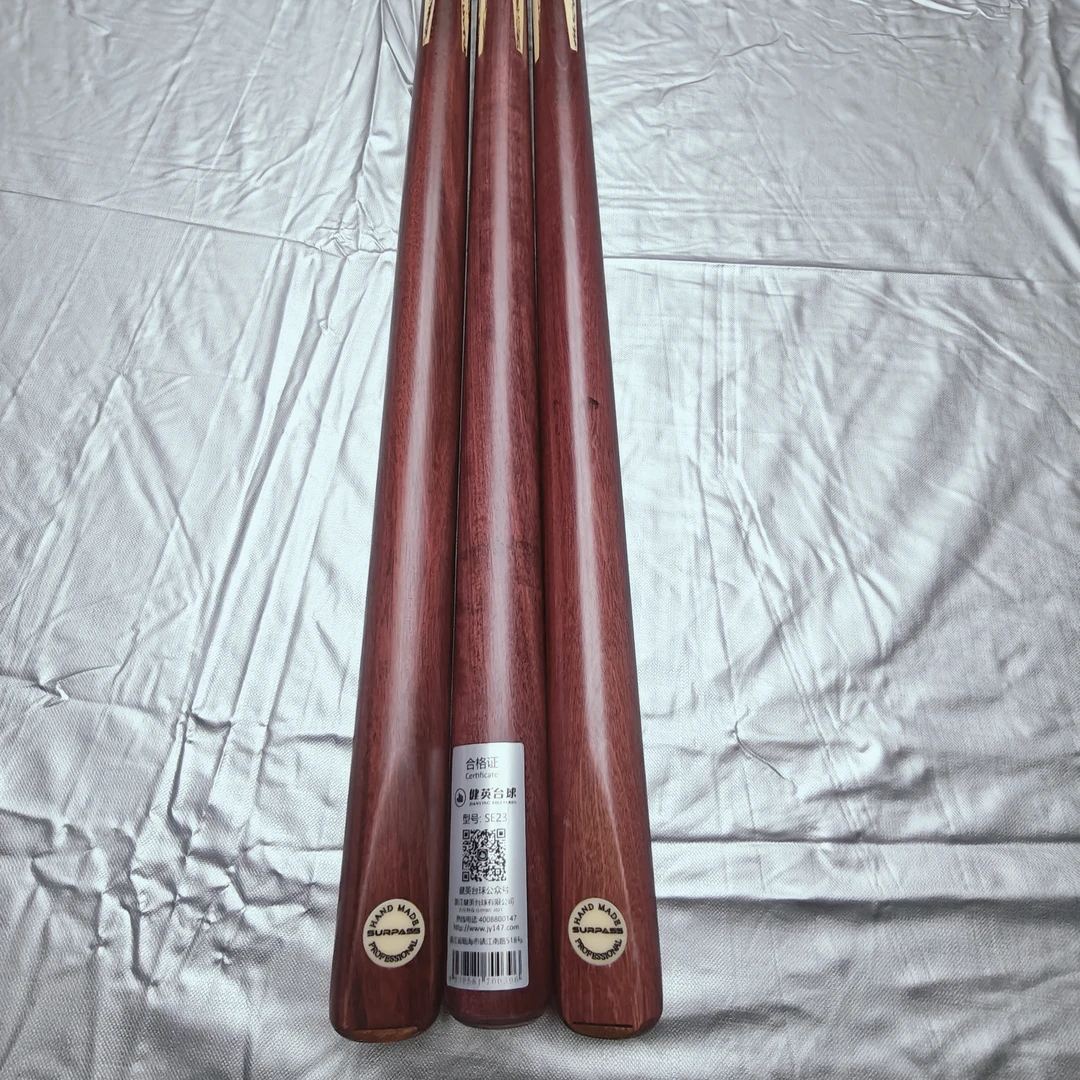 佛山市台球公杆球杆一体中式黑八小头杆杆盒一体健英通体杆专用