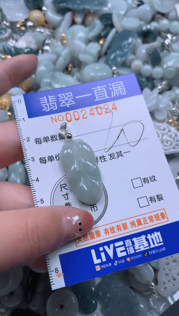 【闪购商品】翡翠颈饰未镶嵌24024配绳子