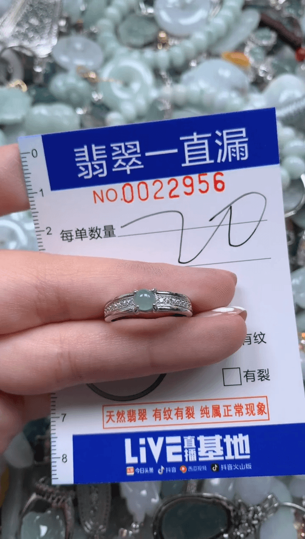 【闪购商品】翡翠颈饰未镶嵌22956配绳子