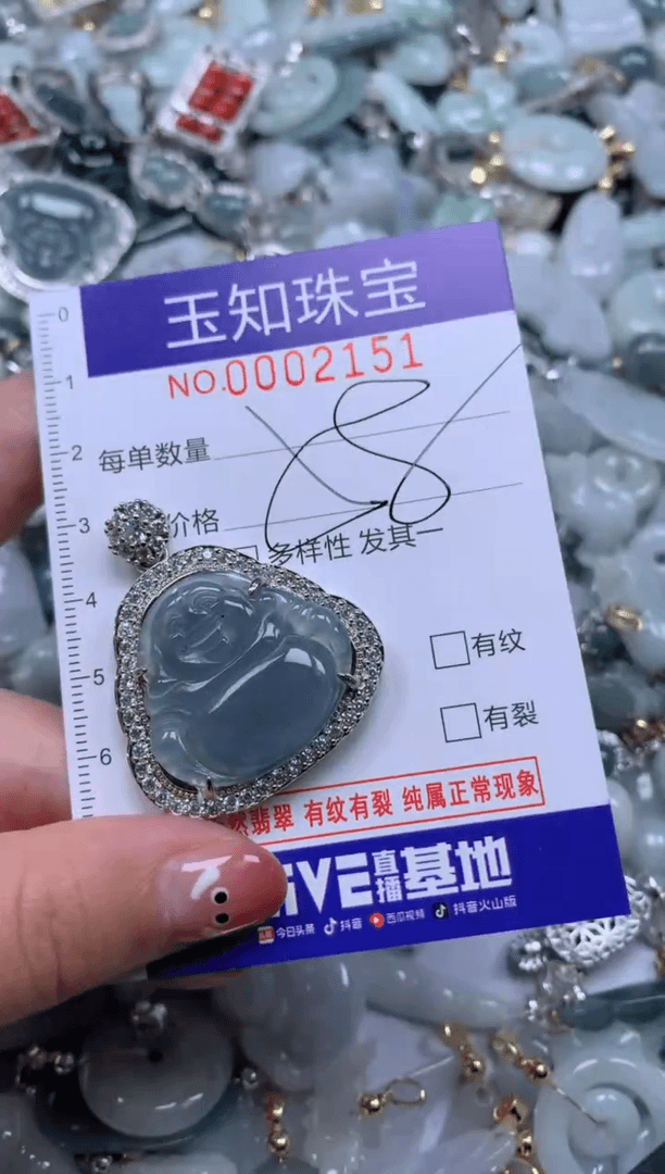 【闪购商品】翡翠颈饰未镶嵌21551配绳子
