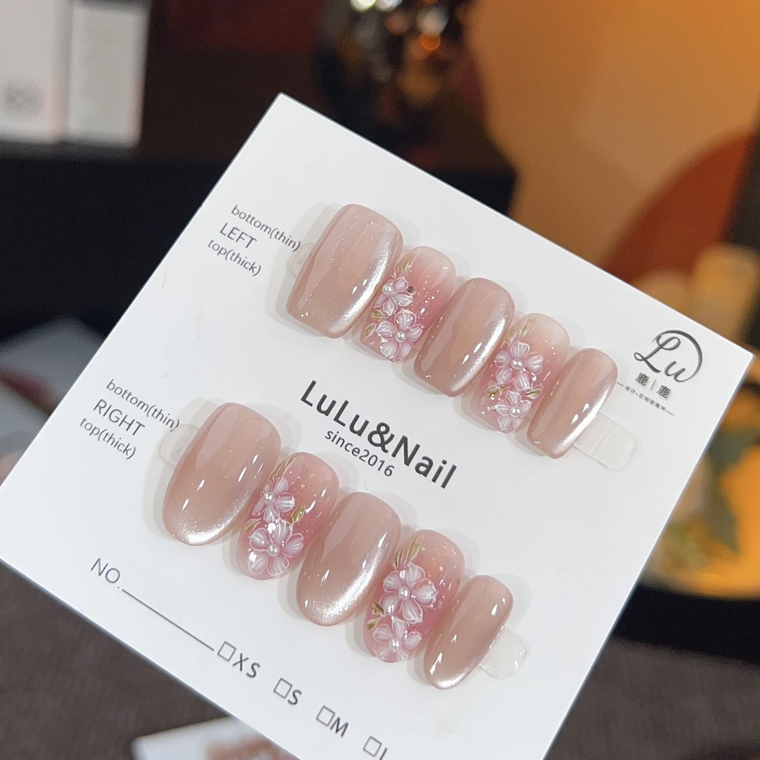 【紫阳花-孤品NO退换补】鹿鹿家-纯手工穿戴甲