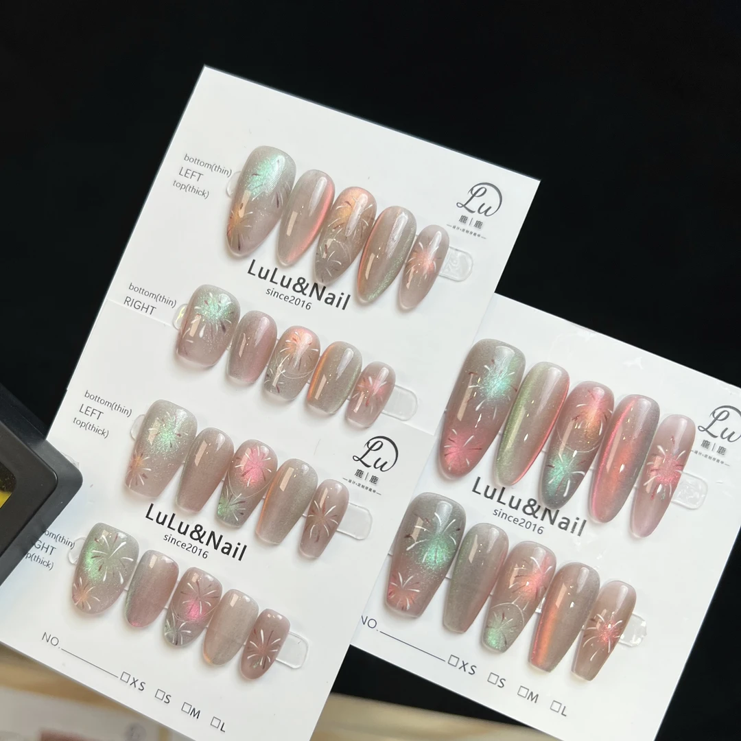 【绚烂-孤品微瑕NO退换补】鹿鹿家-纯手工穿戴甲