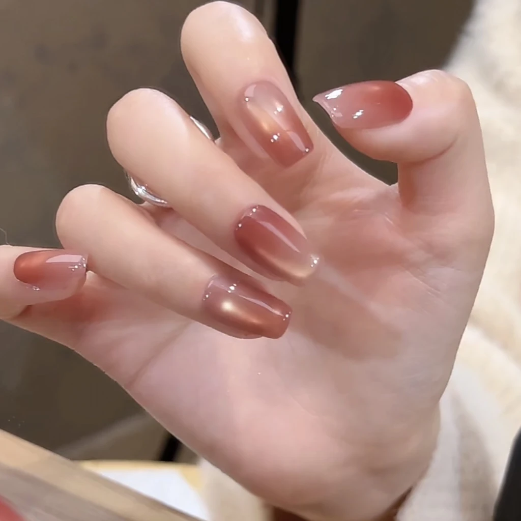 【红茶-孤品微瑕NO退换补】鹿鹿家-纯手工穿戴甲