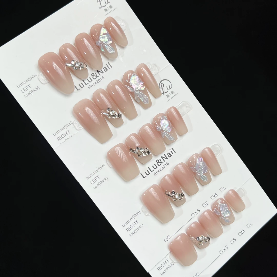 【阿飞小蝴蝶-孤品微瑕NO退换补】鹿鹿家-纯手工穿戴甲