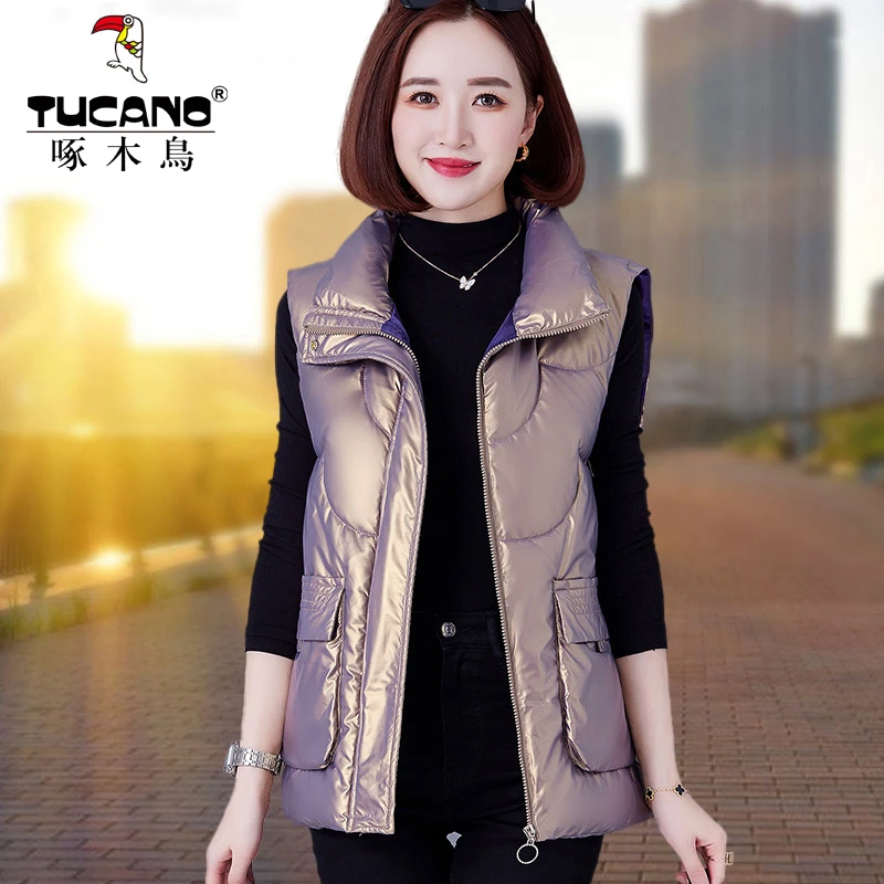 马甲女冬季外穿2023年新款韩版秋冬洋气时髦马夹坎肩背心女士外套