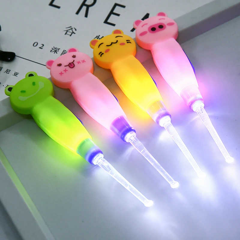 儿童扣耳屎耳扒清洁挖耳勺发光耳勺掏耳朵勺带灯采耳工具儿耳挖勺