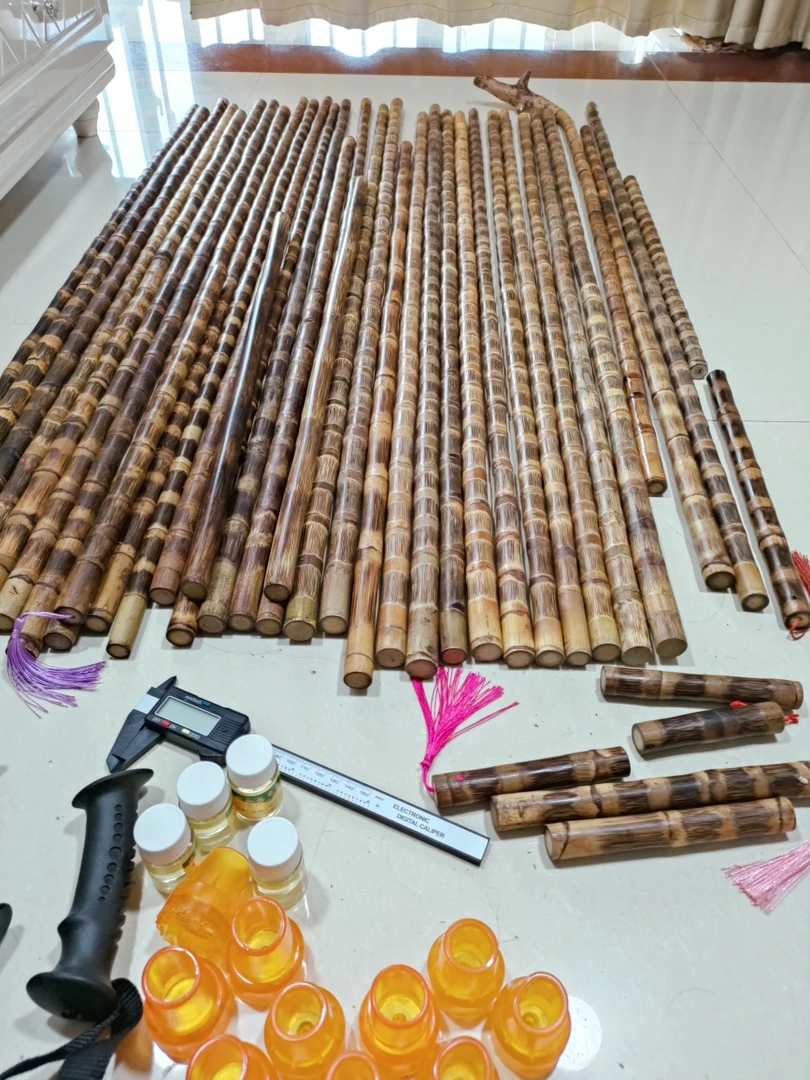 金丝竹手把件拐杖登山杖