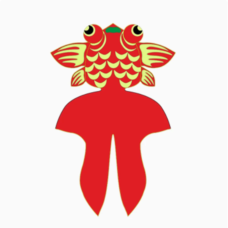 追风者格子布大金鱼风筝 544软伞布大金鱼风筝 高起飞率