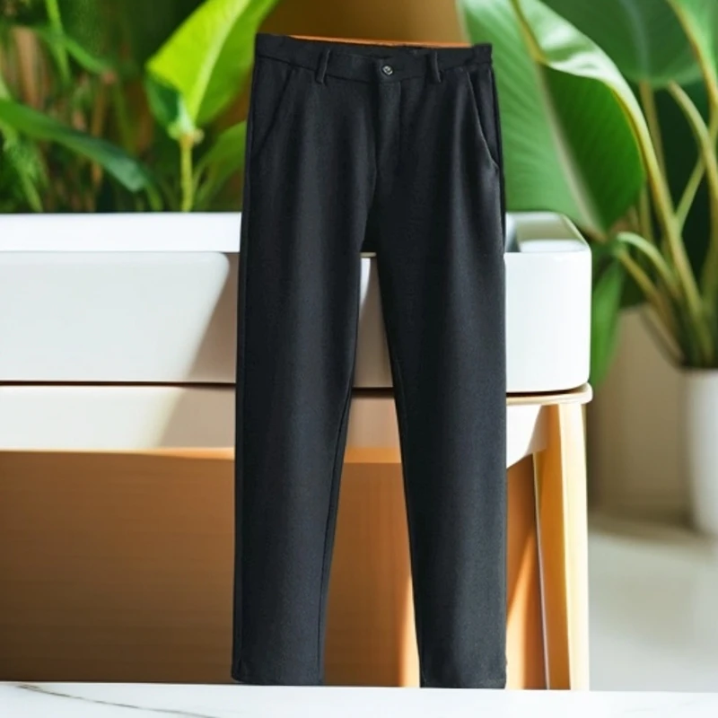 【总裁柔感系列】秋冬季男士高端商务百搭休闲裤（23165）