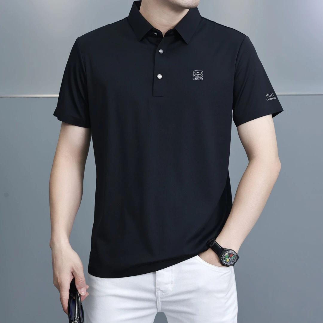 【凉感系列】男夏季薄款柔软亲肤无痕休闲商务翻领polo衫（902）