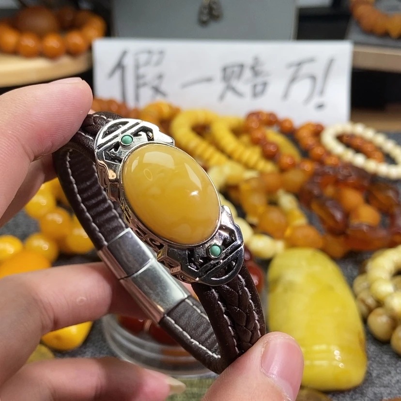 【闪购商品】蜜蜡手链未镶嵌清*?