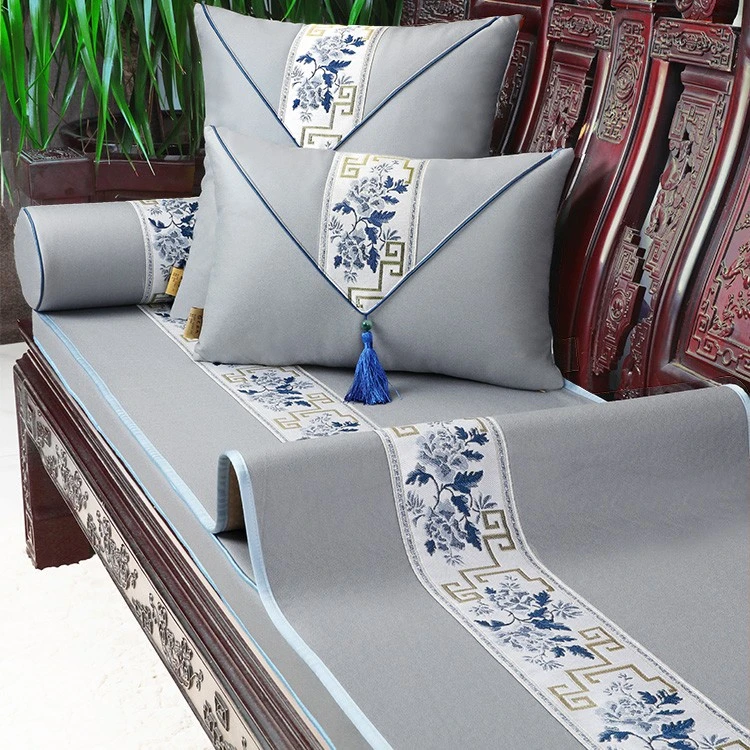新中式科技布沙发垫四季通用盖巾布高档轻奢风防滑垫沙发套罩巾
