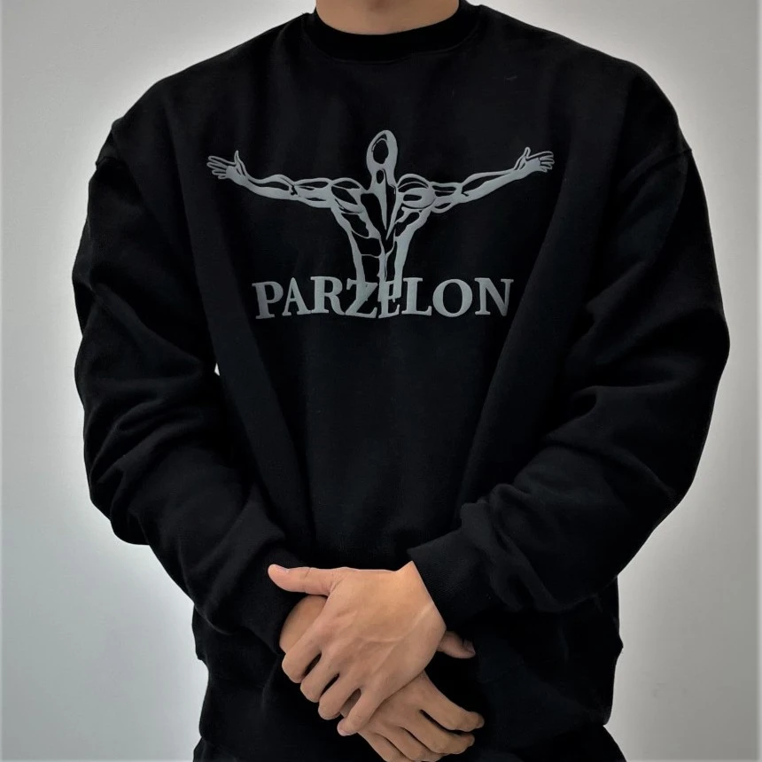 春秋运动印花男健身长袖圆领套头衫弹力跑步棉质户外训练篮球服潮