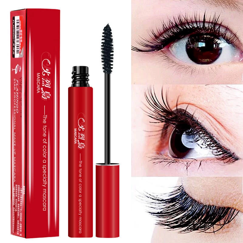 火烈鸟睫毛膏超长拉长纤长浓密防水防汗持妆加长卷翘不晕染不脱妆