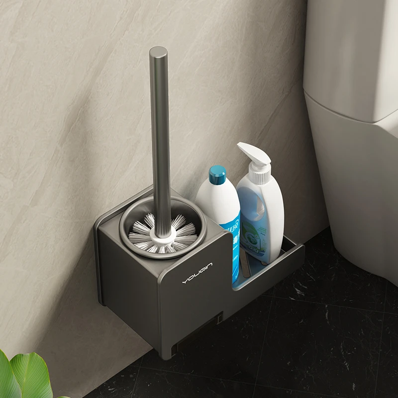 马桶刷架家用无死角洁厕刷壁挂式卫生间收纳厕所清洗刷子套装神器