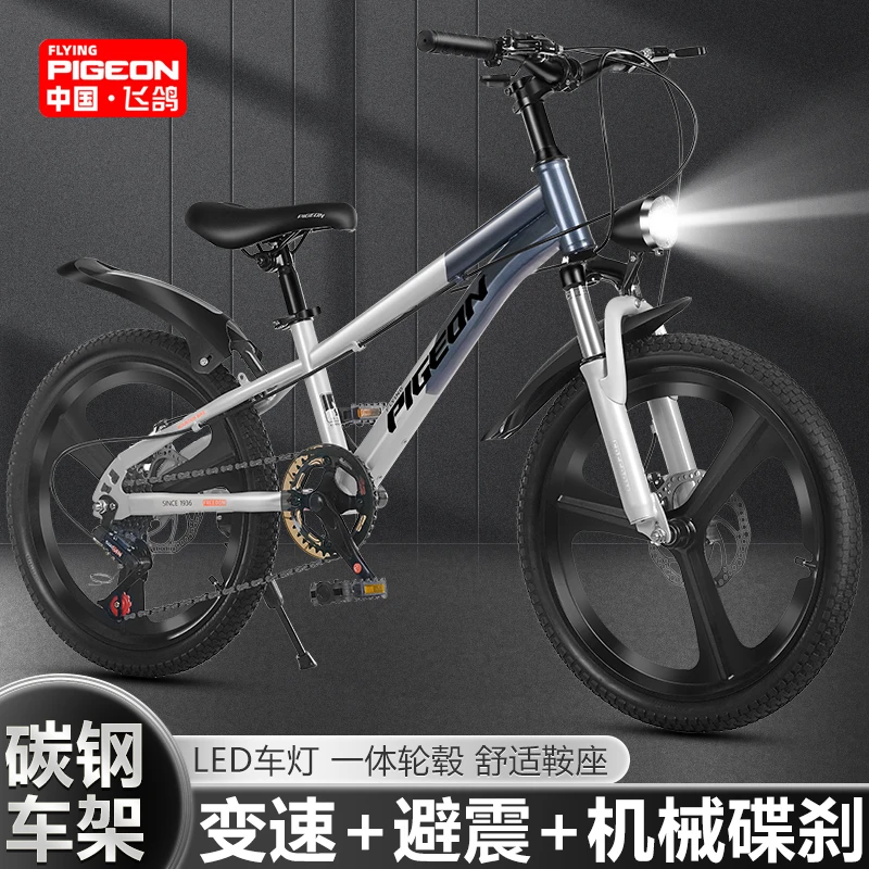 FLYING PIGEON/飞鸽儿童山地自行车男女孩6-8-12岁中大童变速车