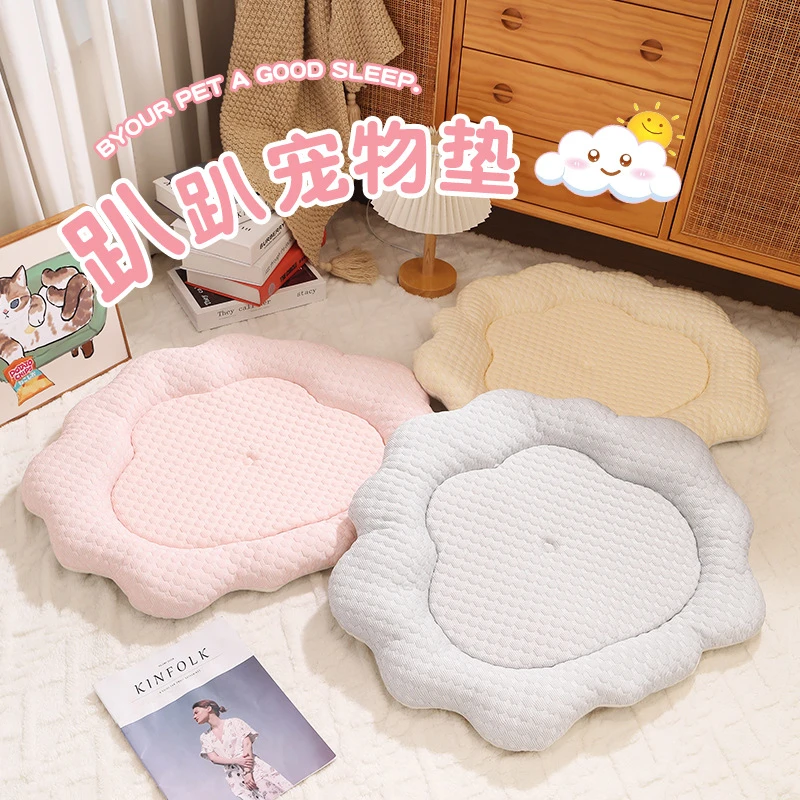 夏季猫窝凉席垫子狗狗窝四季通用泰迪中小型犬秋冬狗床垫宠物用品