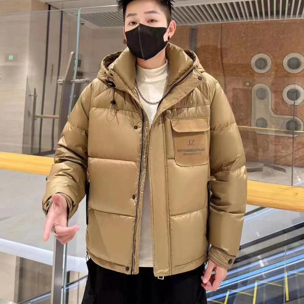 羽绒服外套情侣短款时尚休闲连帽冬季潮流8508