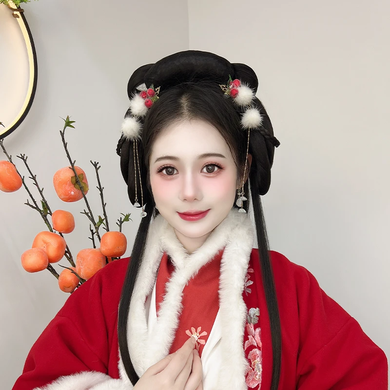 【玉溪】古风汉服假发一体式懒人发包发排免造型发髻百搭款