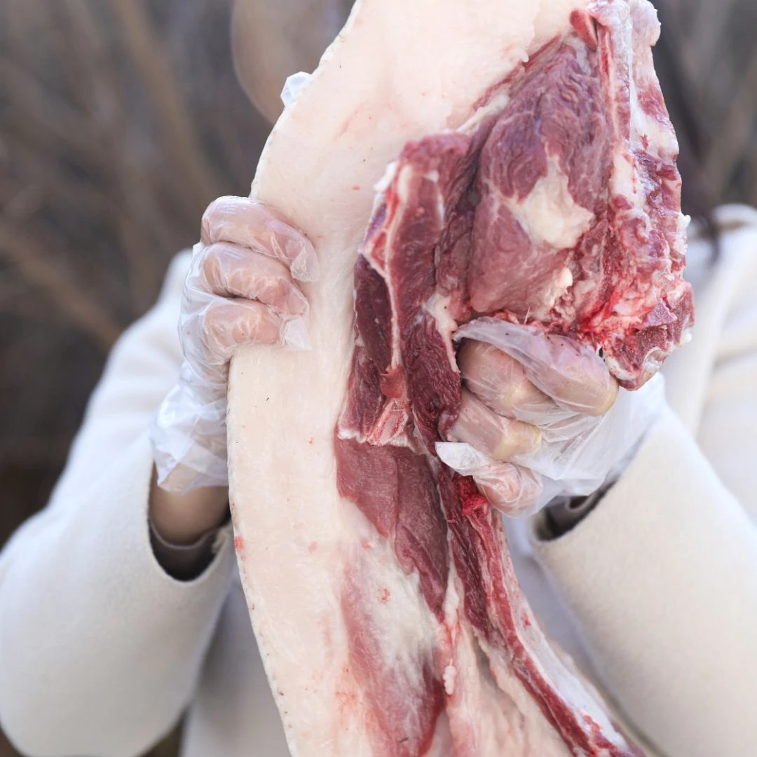 全国发货《现卖现称》大别山农家纯粮食慢养一年半自养黑毛土猪肉